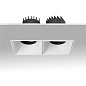 ART-SQF-180x2 LED светильник встраиваемый безрамочный полуповоротный Downlight   -  Встраиваемые светильники 